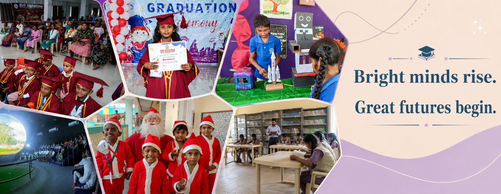 Sri Krishna school activities banner